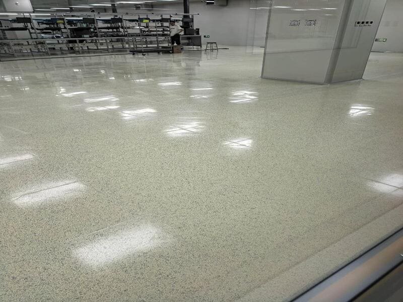 Final sign-off signatures ESD flooring acceptance